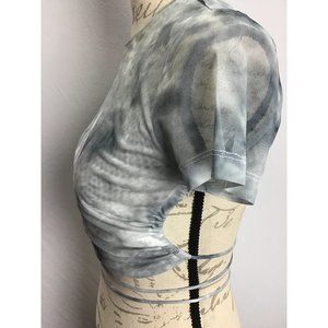 Current San Francisco- Boutique Sheer Top in Smoke, size Small